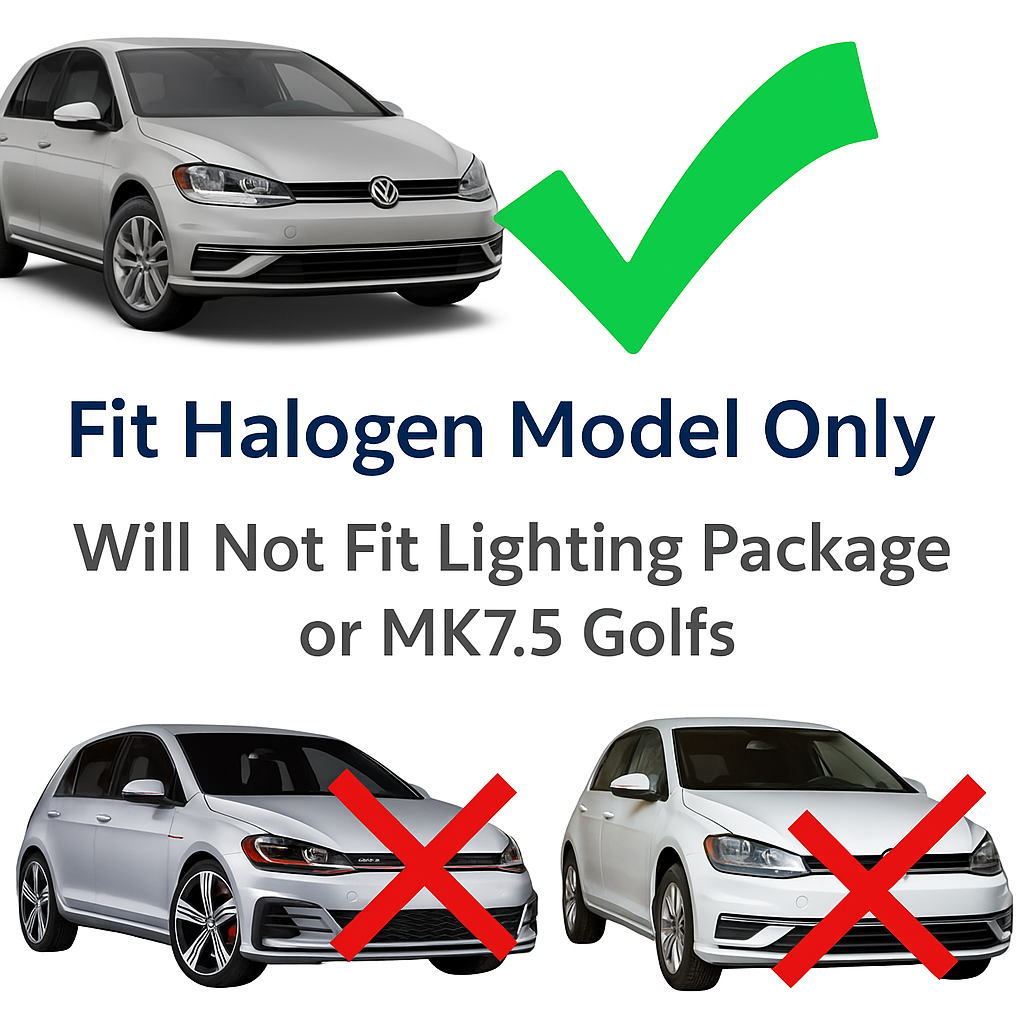 LED Headlights for Volkswagen VW Golf VII Golf MK7 GTI TSI TDI 2012-2017 Dynamic Front Lamps Assembly [Not Fit GTI/R/GTD/MK7.5]