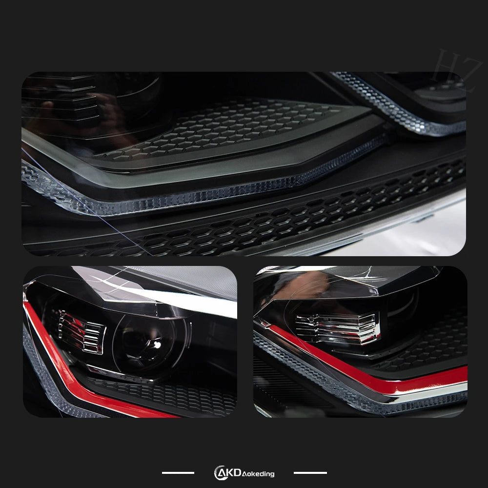 Headlight For VW Golf 7 MK7 2013-2017 Car автомобильные товары LED DRL Hella 5 Xenon Lens Hid H7 Golf 7.5 R LINE Car Accessories